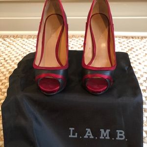 L.A.M.B. platform stiletto heel